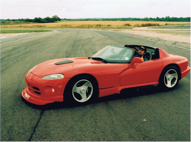 Telegraph correspondent Mark Hales testing the Viper