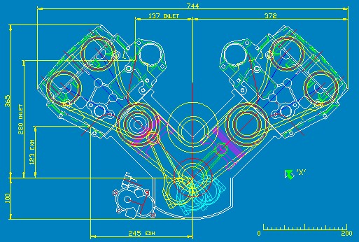 AJP V12 enging design study