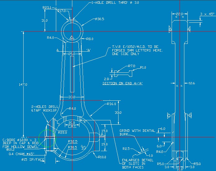 AJP-6 3.5 litre conrod