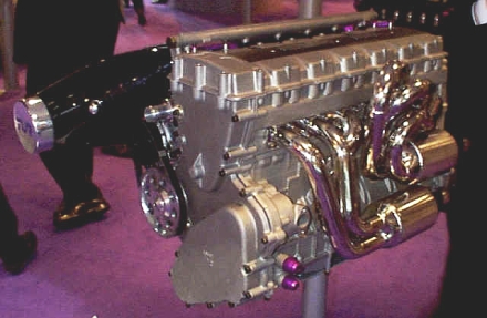 Early TVR Speed Six engine without crankshaft damper